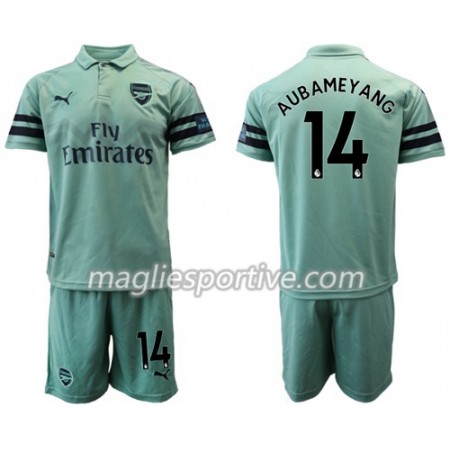 Completo Calcio Arsenal Aubameyang 14 Bambino Divisa Terza 2018/2019